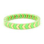 Load image into Gallery viewer, Arrow Beads Bracelet Tribal Enamel Elastic Adjustable S5P049
