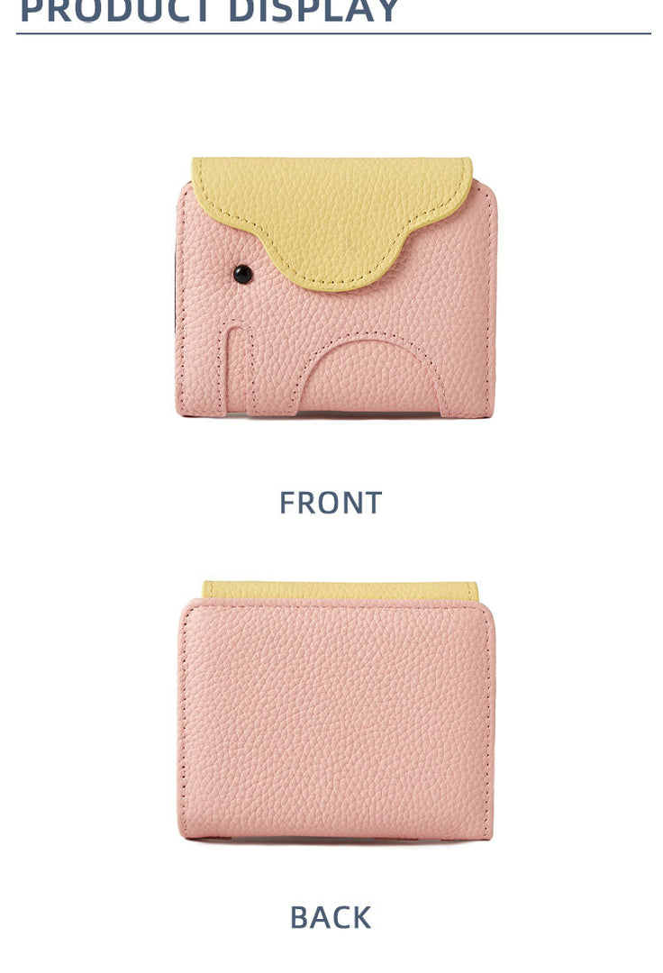 Elephant Card Case Macaron Colors Multi-slot Wallet  N6D016