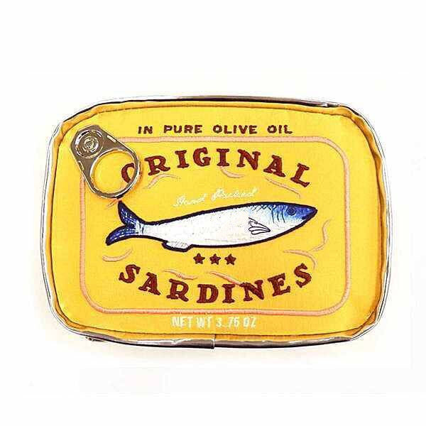Sardine Can Cat Design Makeup Pouch N6E058