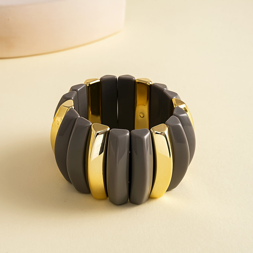 Womens Geometric Acrylic Circle Bracelet N6K002