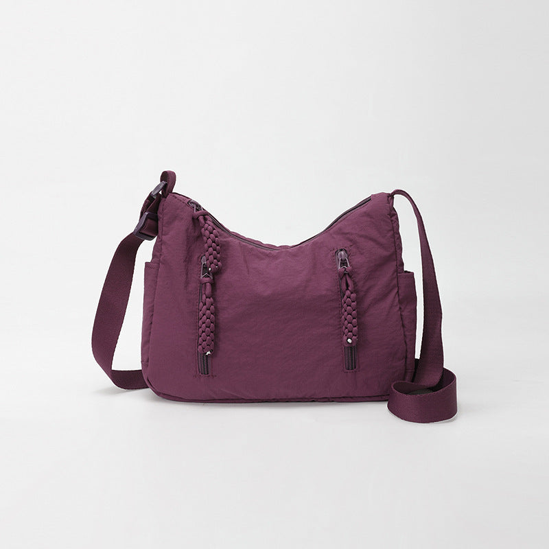 Women's Large Nylon Dumpling Crossbody Bag N6J205