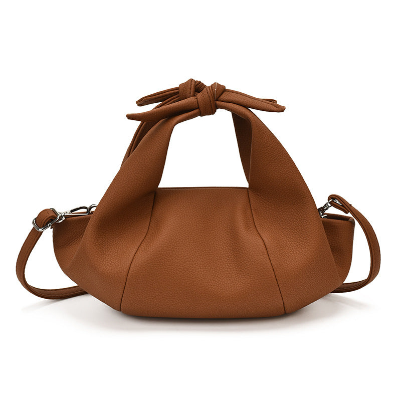 Women's Ruched PU Leather Dumpling Bag N6J213