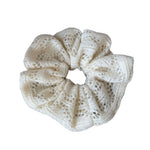 Load image into Gallery viewer, Womens Openwork Leaf Knit Scrunchie N6K025