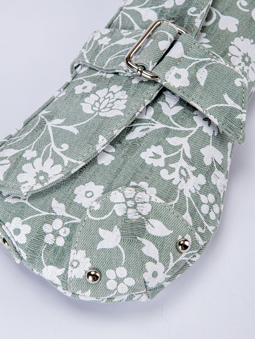 Distressed Polka Dot Asymmetric Hobo Bag Women N6C313