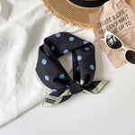 Load image into Gallery viewer, Cotton Polka Dot Square Scarf Women 55cm Fresh N6H119