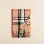 Load image into Gallery viewer, Plaid Pattern Faux Cashmere Wrap  M5A226