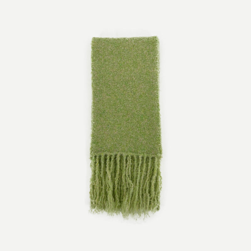 Textured Loop Knit Wool Blend Scarf  M5A138