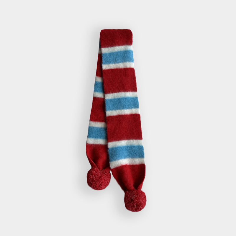 Brushed Stripe Recycled Blend Neck Warmer M5A101