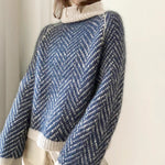 Load image into Gallery viewer, High Neck Knit Sweater Women Long Sleeve Fall Spring N5A881