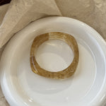 Load image into Gallery viewer, Geometric Ombre Resin Bangle Curved Acetate Contour S5P256