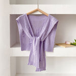 Load image into Gallery viewer, Thick Knit Square Shawl Hollow Twist Women N6H241