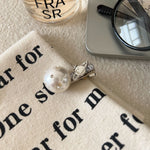 Load image into Gallery viewer, Luxury Rhinestone Pearl Saturn Duckbill Hair Clip N6H194