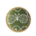 Load image into Gallery viewer, Handcrafted Wooden Brooch 3D Embroidery N6G009