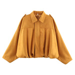 Load image into Gallery viewer, Suede Touch Bomber Jacket Notch Collar N5Z242