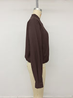 Load image into Gallery viewer, Streetwear Solid Cropped Bomber Jacket Women N6H293