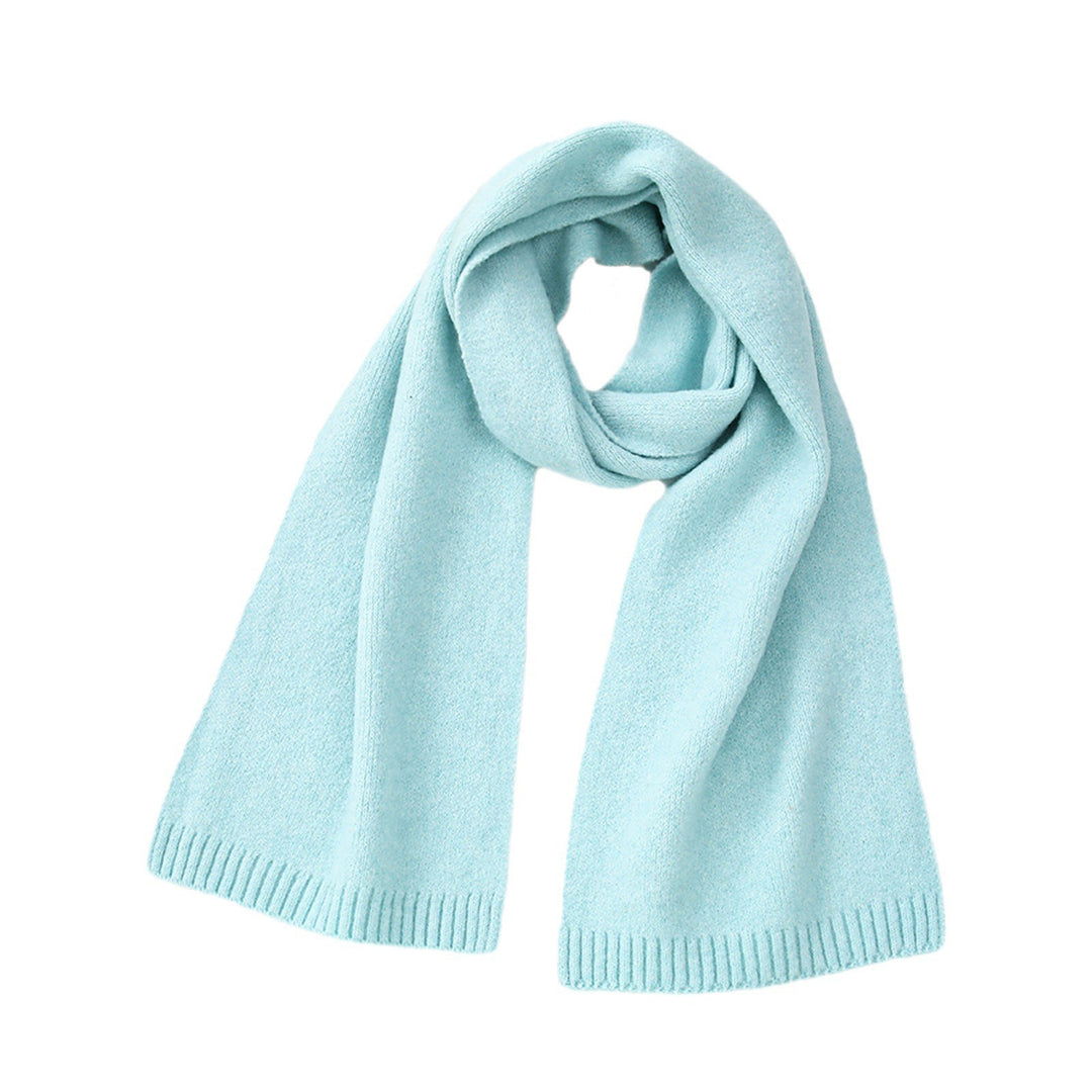 Wool Blend Solid Knit Scarf  M5A252