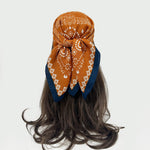 Load image into Gallery viewer, Paisley Bandana Scarf 70x70cm Houndstooth Hair Wrap N6G216