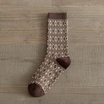 Load image into Gallery viewer, Vintage Double Needle Mid-Calf Socks Warm Cotton N6H028