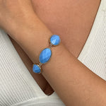 Load image into Gallery viewer, Womens Vintage Marbled Oval Resin Bracelet N6K134
