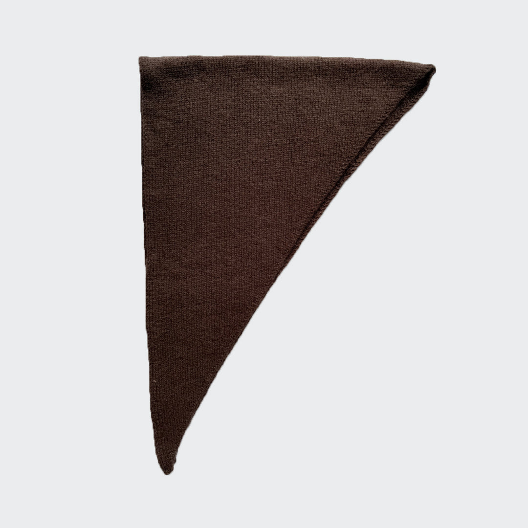 Rabbit Wool Blend Triangle Scarf Wrap Women N6C212