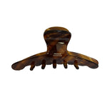 Load image into Gallery viewer, Caramel Tea Mint Dark Brown Arc Acetate Shark Clip S5P901