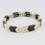 Load image into Gallery viewer, Enamel Arrowhead Bracelet   Alloy Elastic Cord S5P208