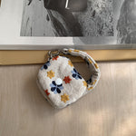 Load image into Gallery viewer, Floral Embroidered Cotton Linen Mini Coin Purse N6J269