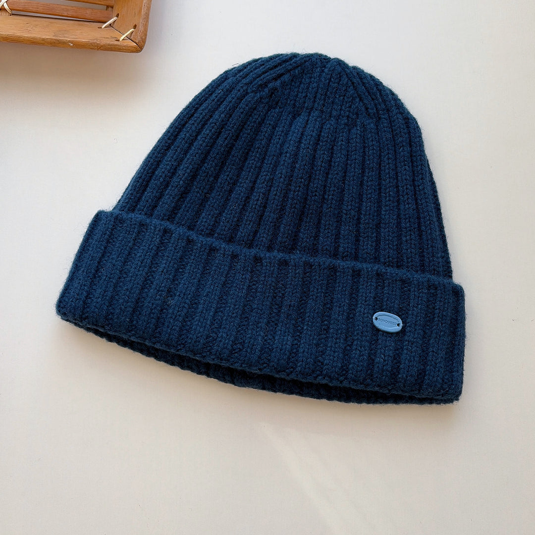 100 Percent Wool Solid Color Knit Beanie N6K285