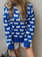 Load image into Gallery viewer, Alpaca Print Crew Knit Set In Mid Weight N5Z413
