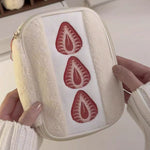 Load image into Gallery viewer, Strawberry Sandwich Makeup Bag Women Large S5P729
