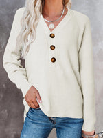 Load image into Gallery viewer, Button V Sweater Mid Heavy Options N5Z910
