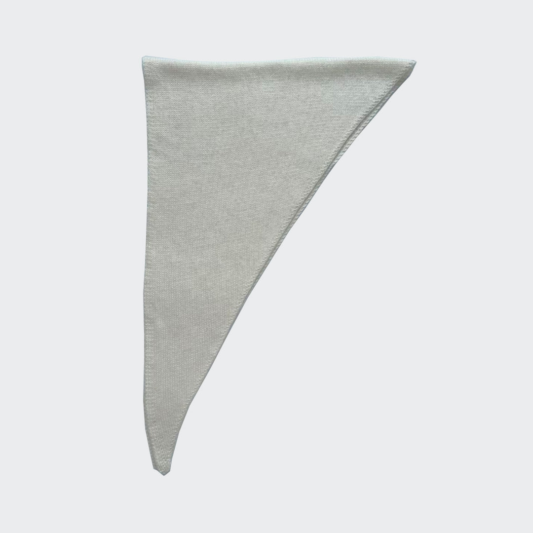 Rabbit Wool Blend Triangle Scarf Wrap Women N6C212