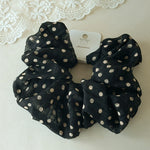 Load image into Gallery viewer, Womens Polka Dot Organza Scrunchie N6K013