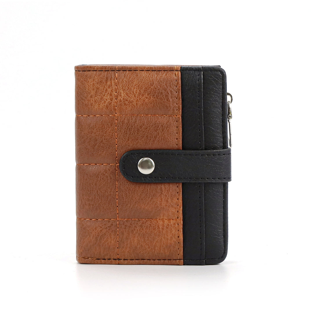 Checkerboard PU Card Holder Wallet Mini Coin Purse N6G091