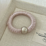 Load image into Gallery viewer, Polka Dot Pearl Mini Scrunchie High Elasticity Women N6H187