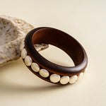 Load image into Gallery viewer, Wood and Marbled Acrylic Beaded Bracelet N6K141