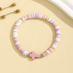 Load image into Gallery viewer, Turquoise Cross Stretch Bracelet S5P612