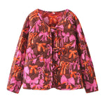 Load image into Gallery viewer, 2Way Bow Puff Jacket Mid Weight Red N5Z810
