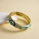 Load image into Gallery viewer, Womens Vintage Oval Cat Eye Floral Alloy Bracelet N6K130