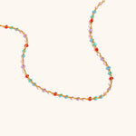 Load image into Gallery viewer, Bohemian Enamel Bead Chain Steel Gold Plated S5P225
