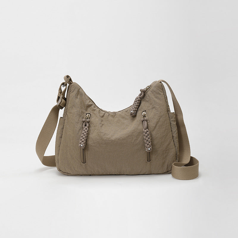 Women's Large Nylon Dumpling Crossbody Bag N6J205