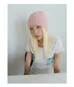 Load image into Gallery viewer, Women's Wool Blend Cable Knit Beanie N6J107