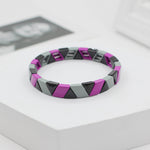 Load image into Gallery viewer, Enamel DIY Bracelet Geometric Elastic Adjustable S5P056
