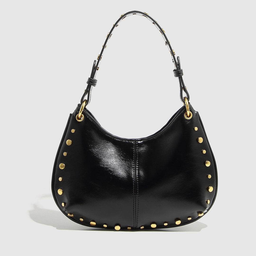 Multi Carry Shoulder Bag with Rivet Accents  S5P464