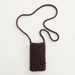 Load image into Gallery viewer, Hand Knit Mesh Crossbody Phone Pouch Cotton Polyester S5P302