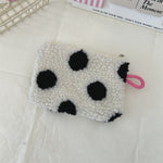 Load image into Gallery viewer, Plush Heart Coin Purse Makeup Bag Key Wallet S5P869