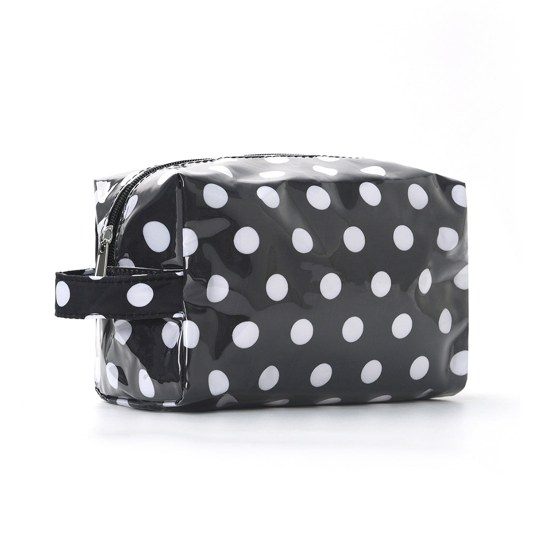 Unisex Waterproof Polka Dot PVC Cosmetic Bag N6J240