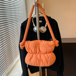 Load image into Gallery viewer, Women's Ruched Padded Nylon Bucket Bag N6J215