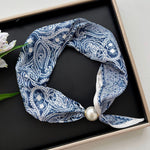 Load image into Gallery viewer, Women's Polyester Faux Silk Polka Dot Neck Scarf N6J148