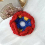 Load image into Gallery viewer, Contrast Color Braided Yarn Ponytail Hair Tie  S5P429
